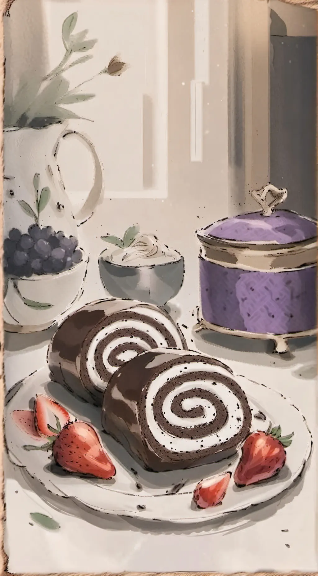 ai character: ✿Fruitcake✿ background