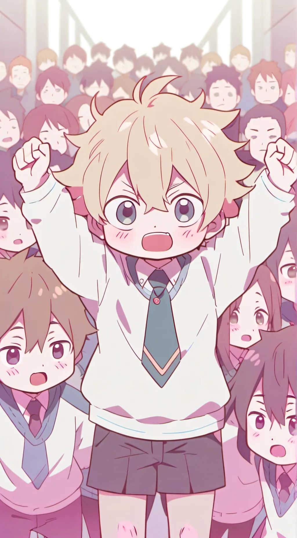 ai character: Mha at a concert! background