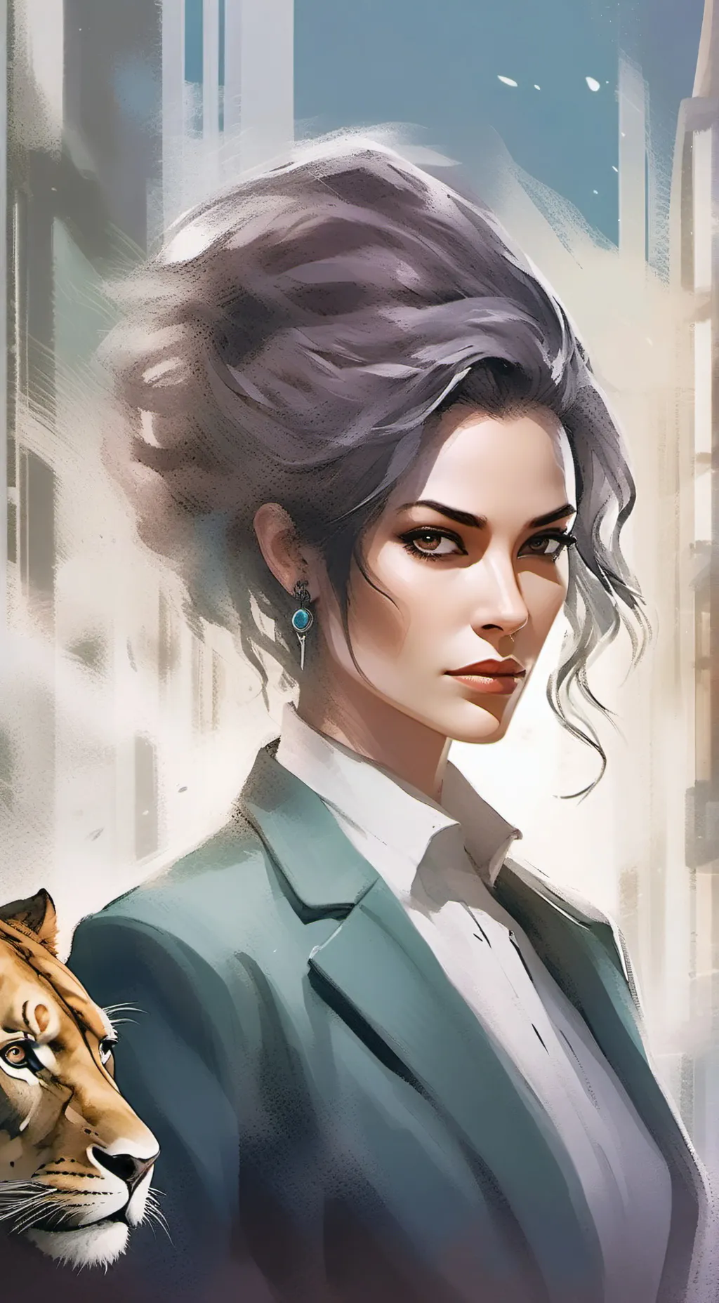 ai character: Agent Luna background