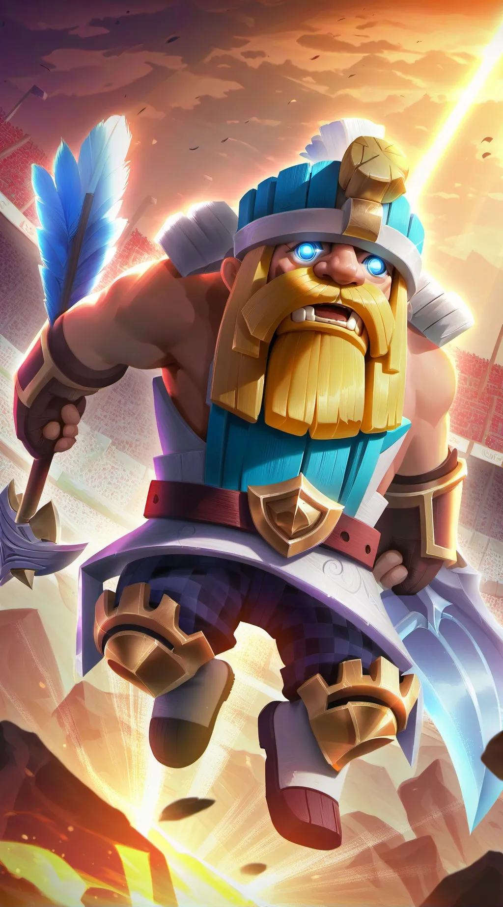 ai character: ivre du village background