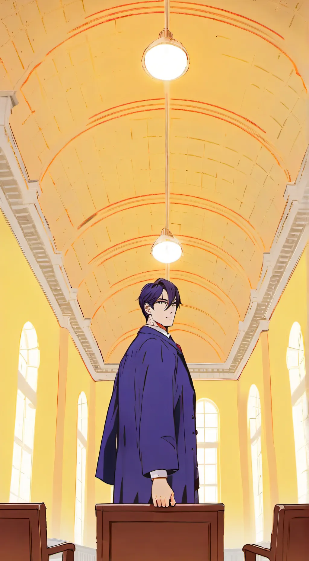 ai character: What's happeing  background