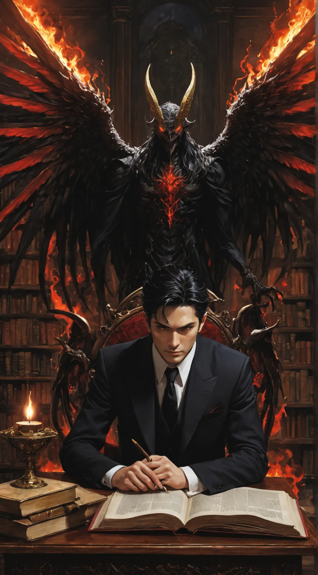ai character: Lucifer background
