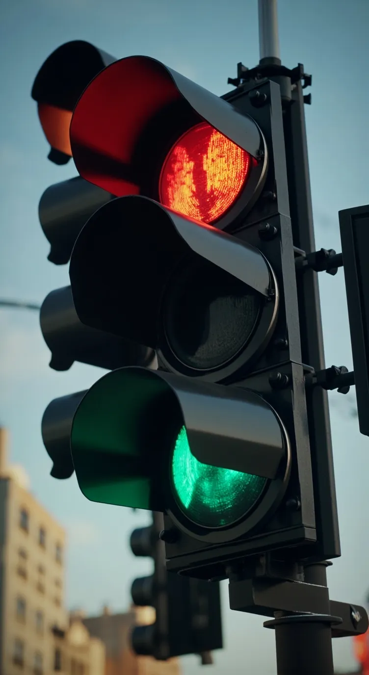 ai character: Traffic light 😴 background