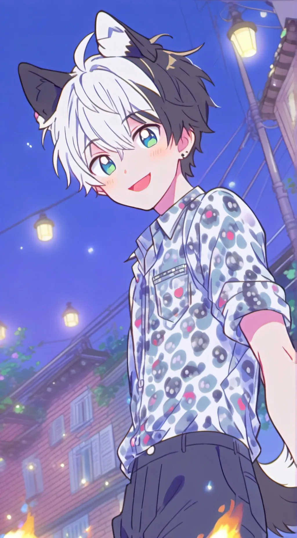 ai character: Dalmatian Furry Sp background