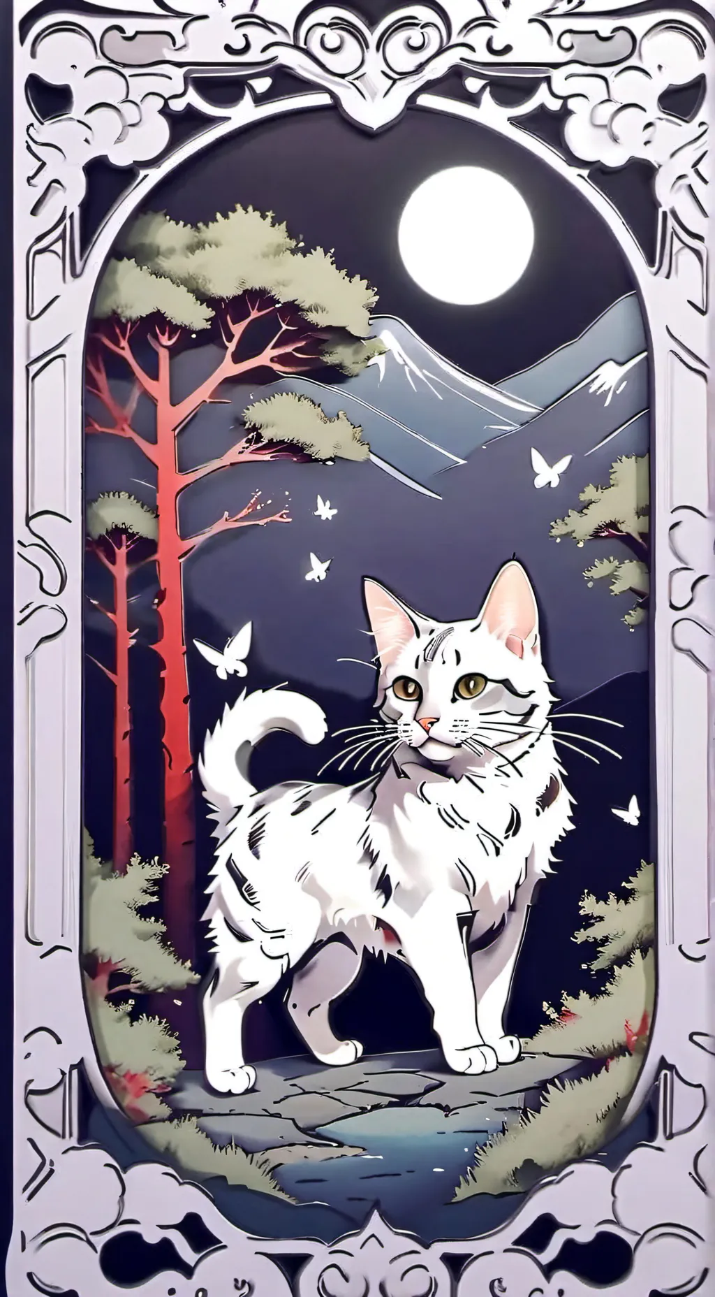 ai character: gato background