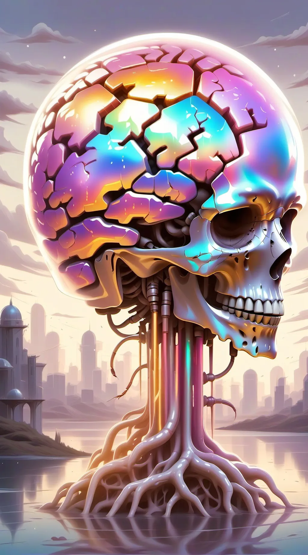 ai character: brainrot infection background