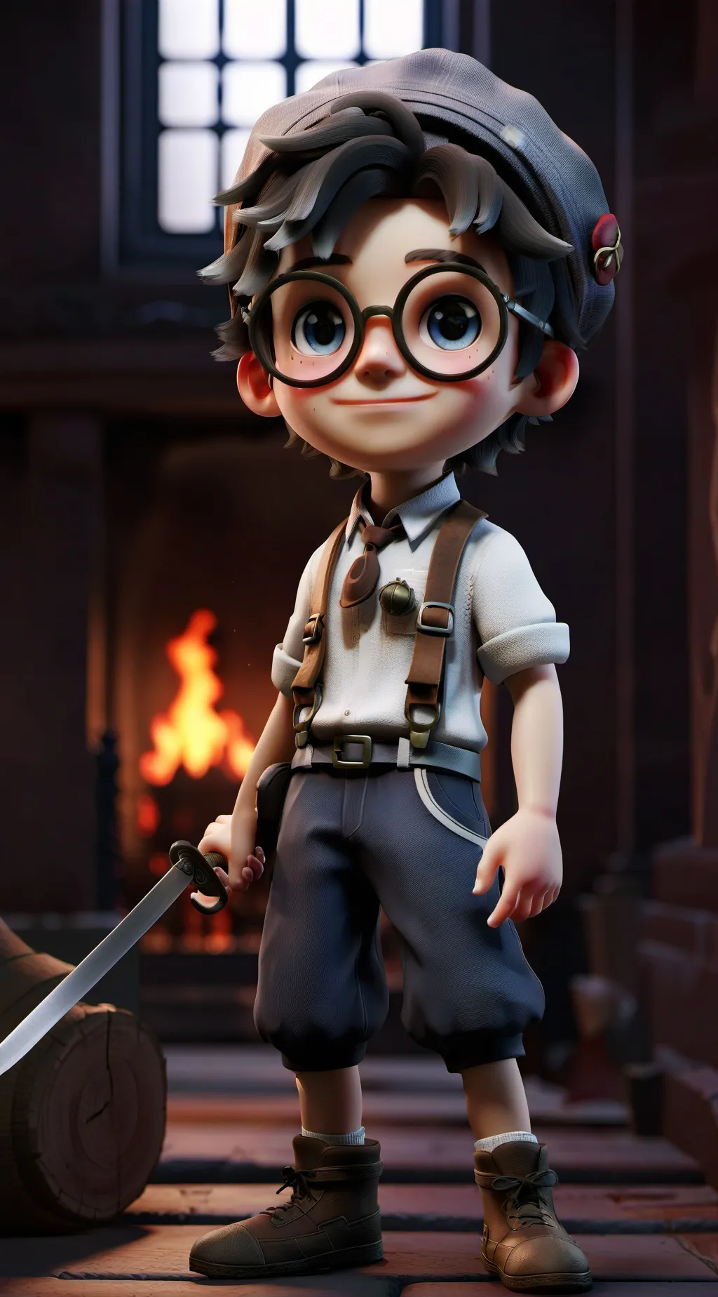 ai character: Emojicat hell 6 background