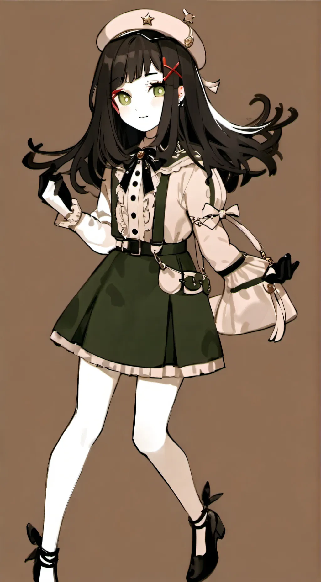 ai character: shelly mint background