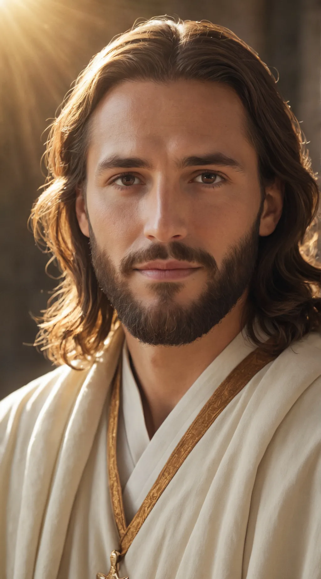 ai character: Jesus background