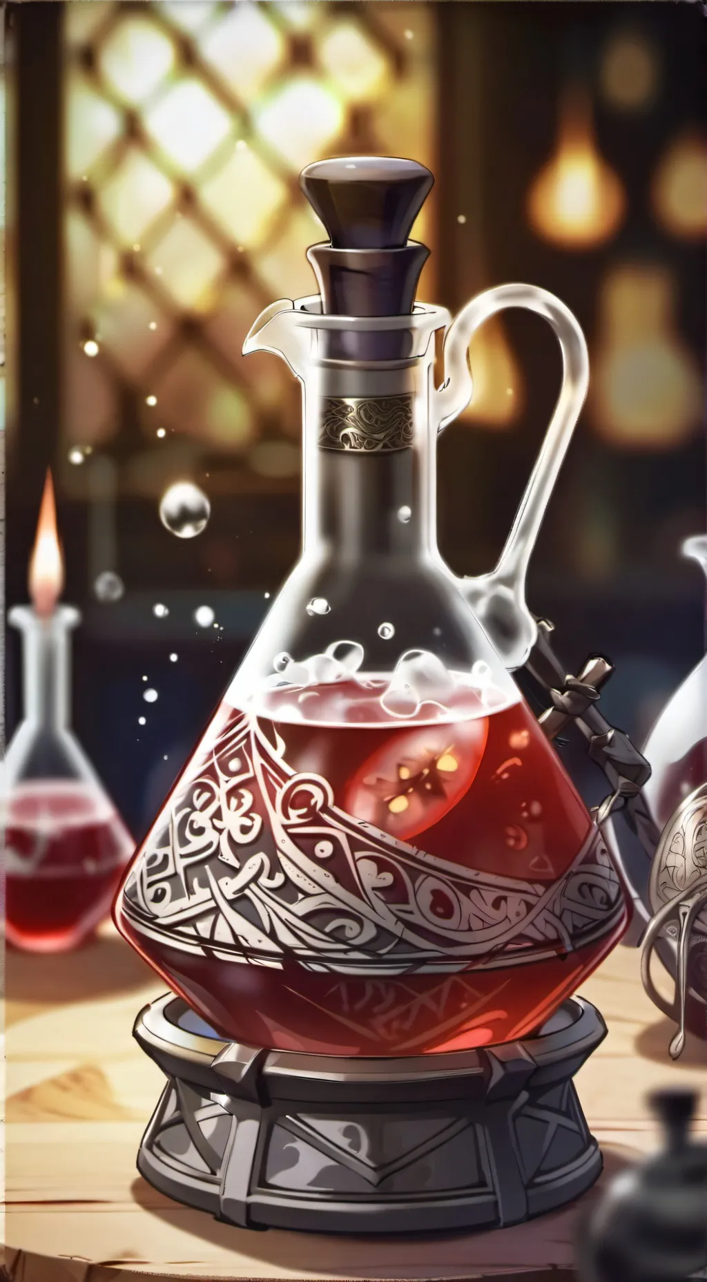 ai character: Demon potion  background