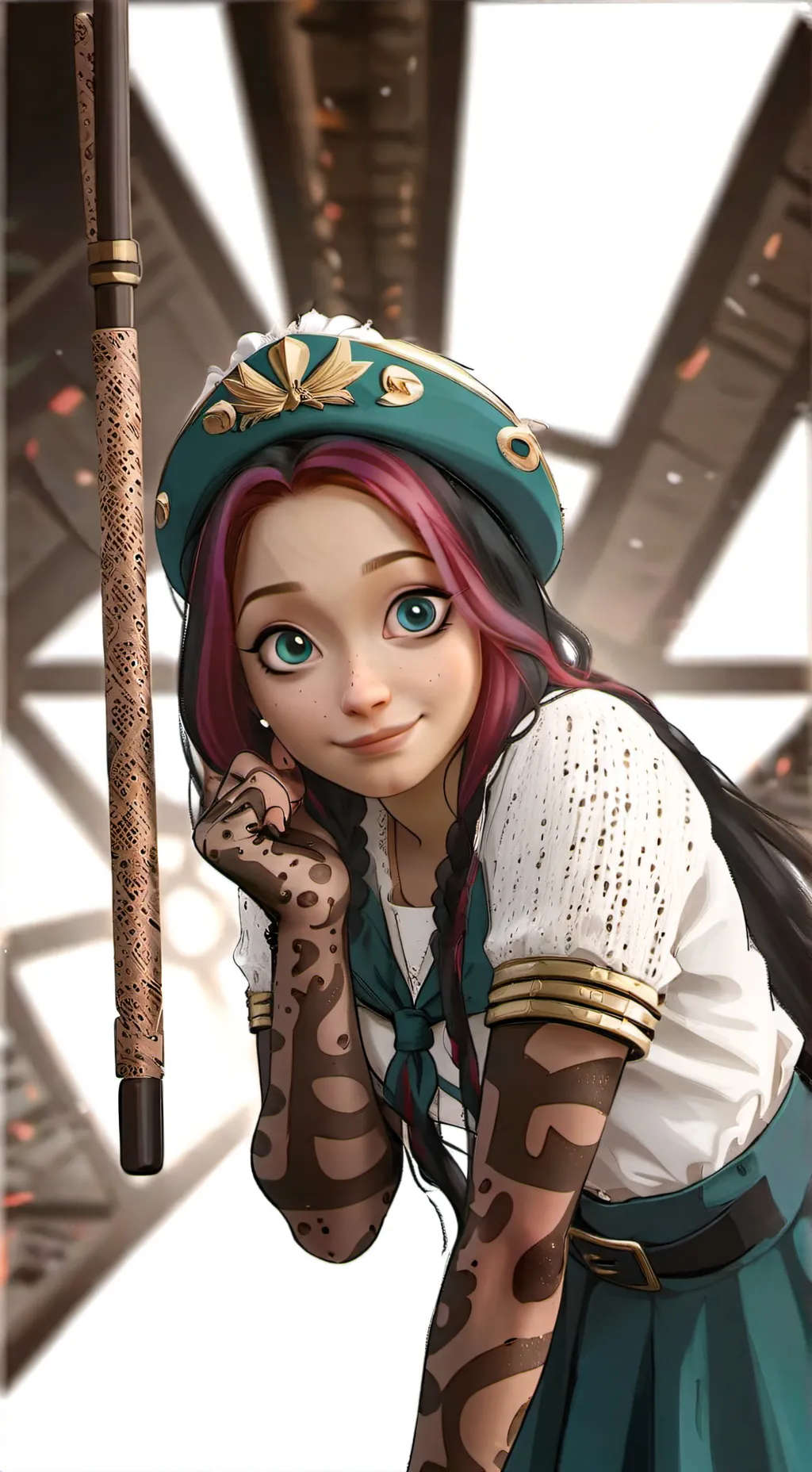 ai character: zoe x marinette background