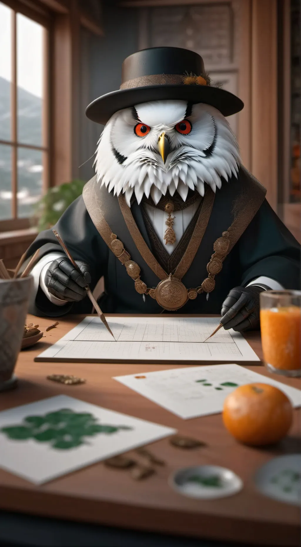 ai character: cyn background