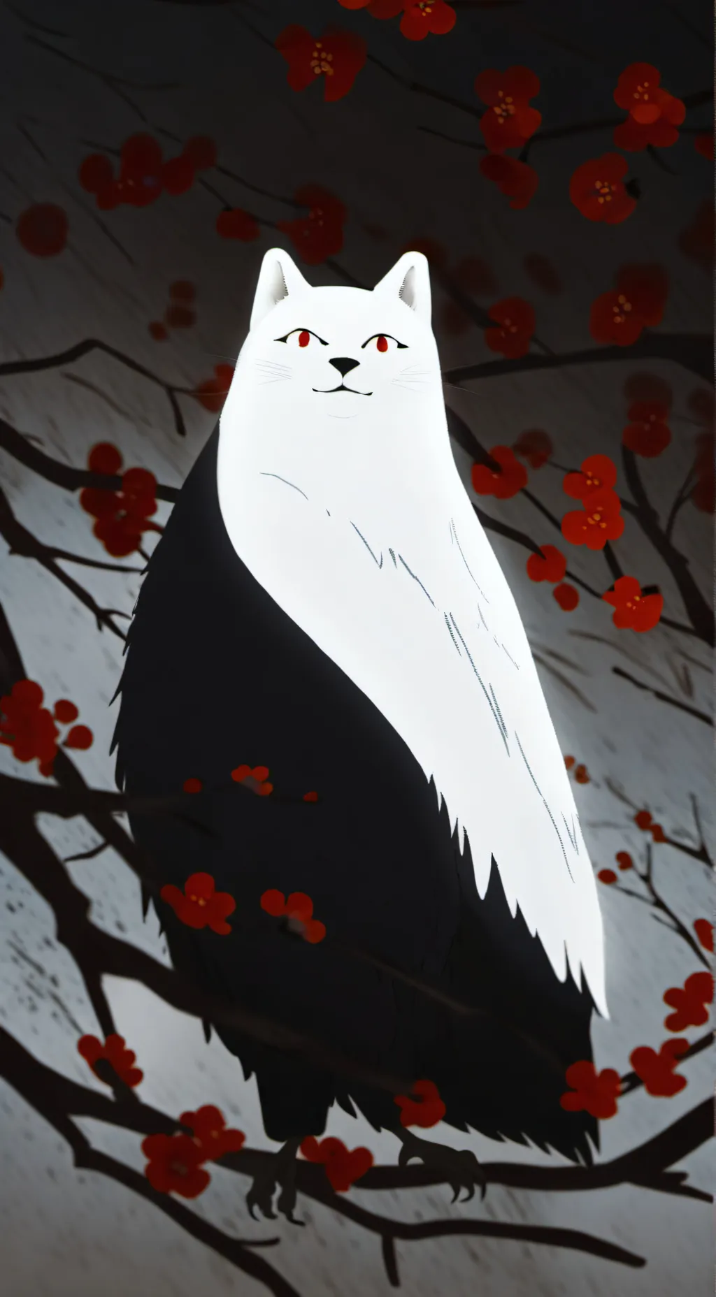 ai character: wenda and black background