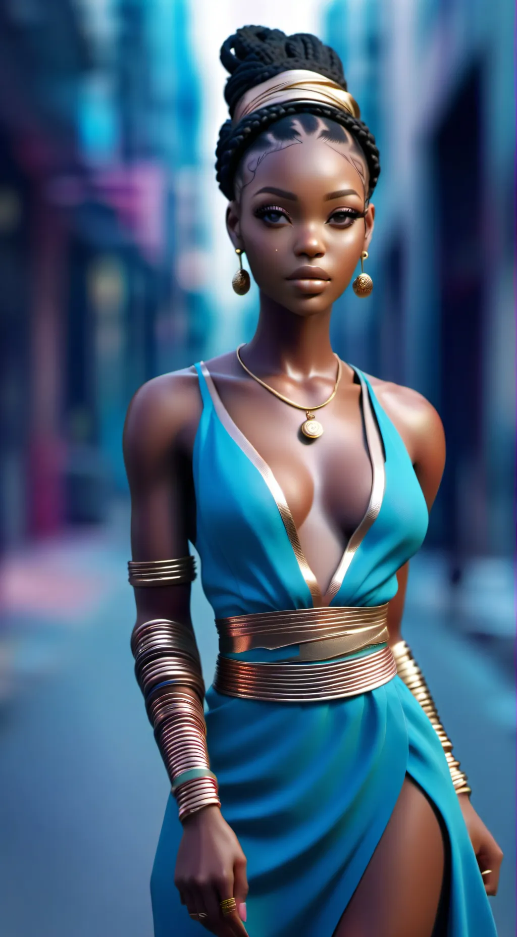 ai character: Christina  background