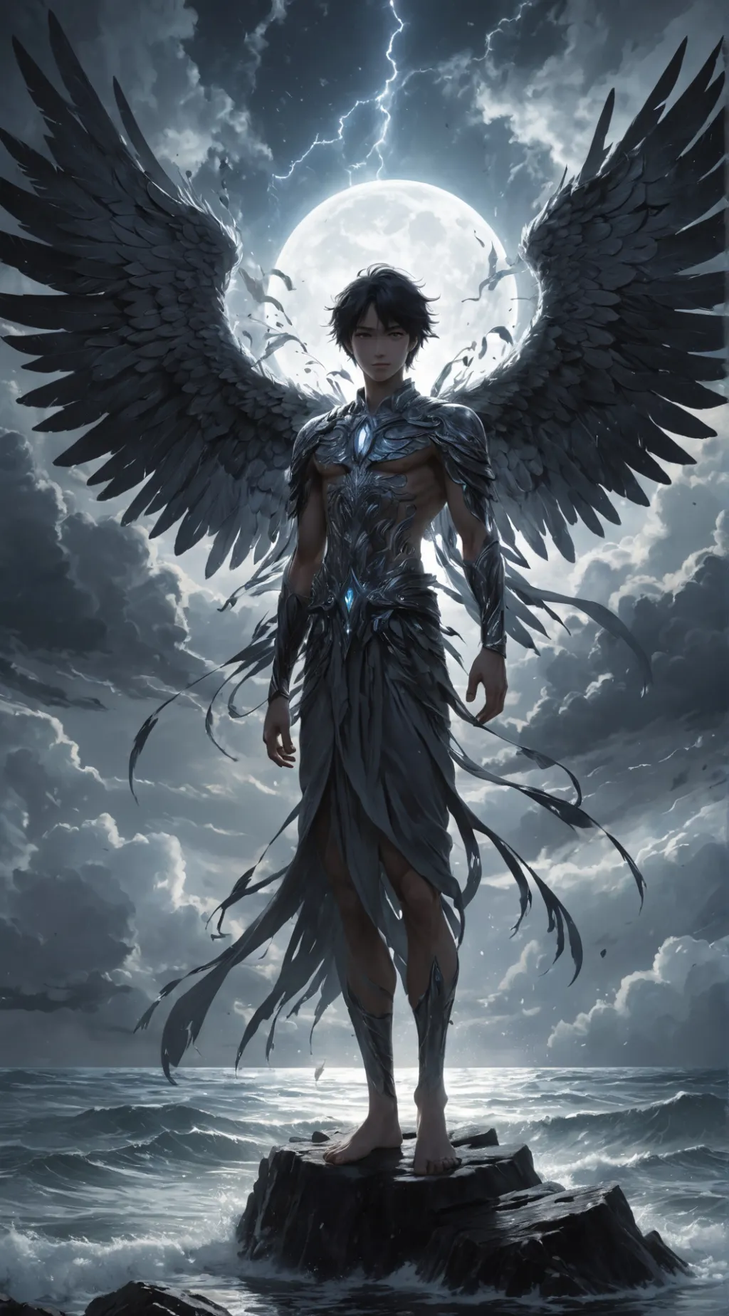 ai character: Adriel ih background