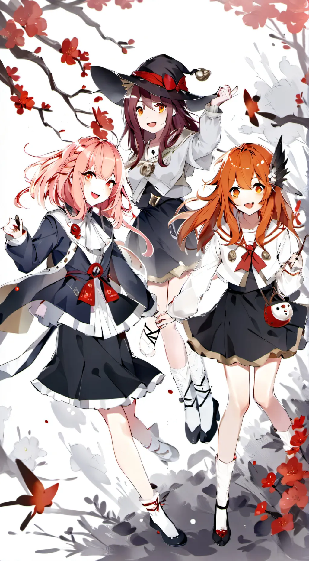 ai character: Tia, Mina, Lona background