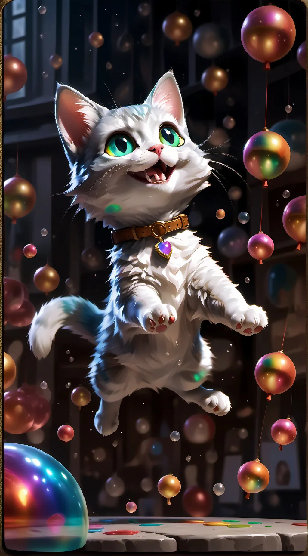 ai character: Glitter background