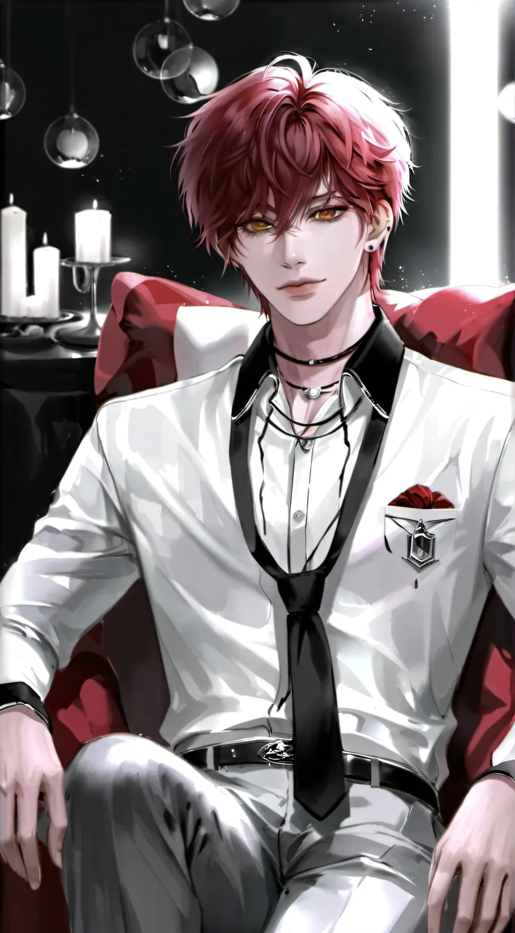 ai character: Thiago √_..❤️ background