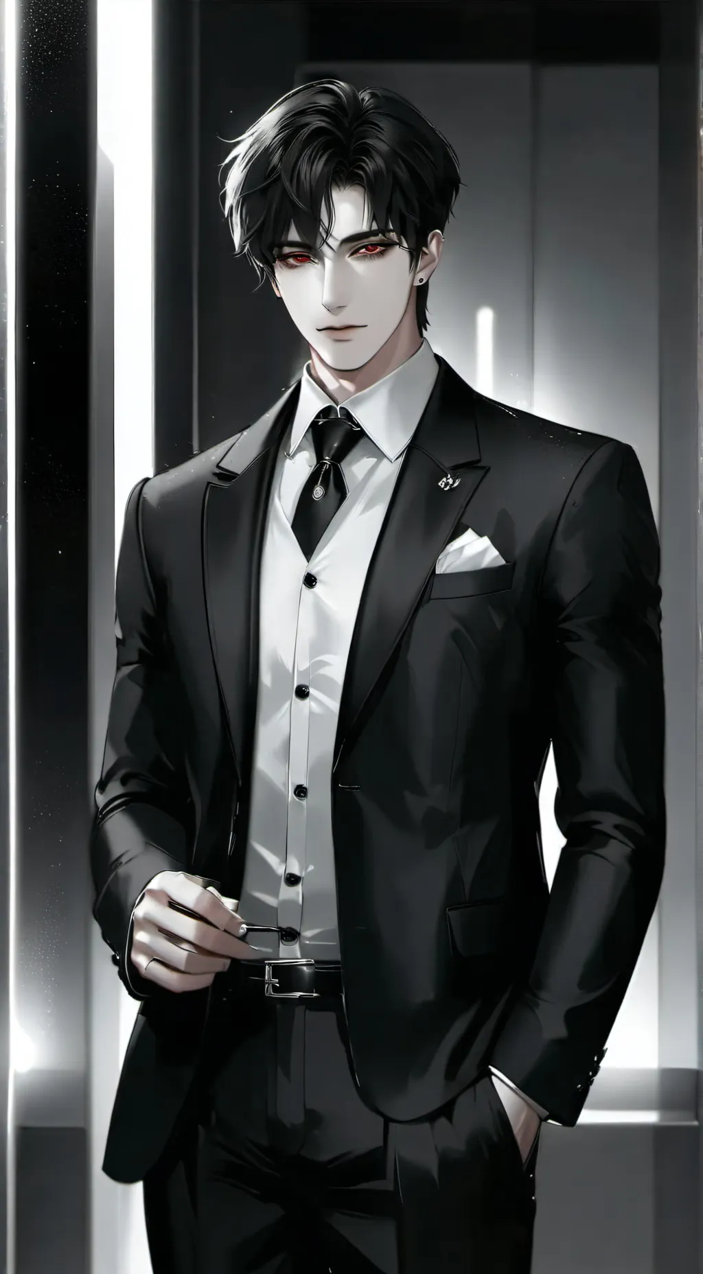 ai character: Norman Ente  background