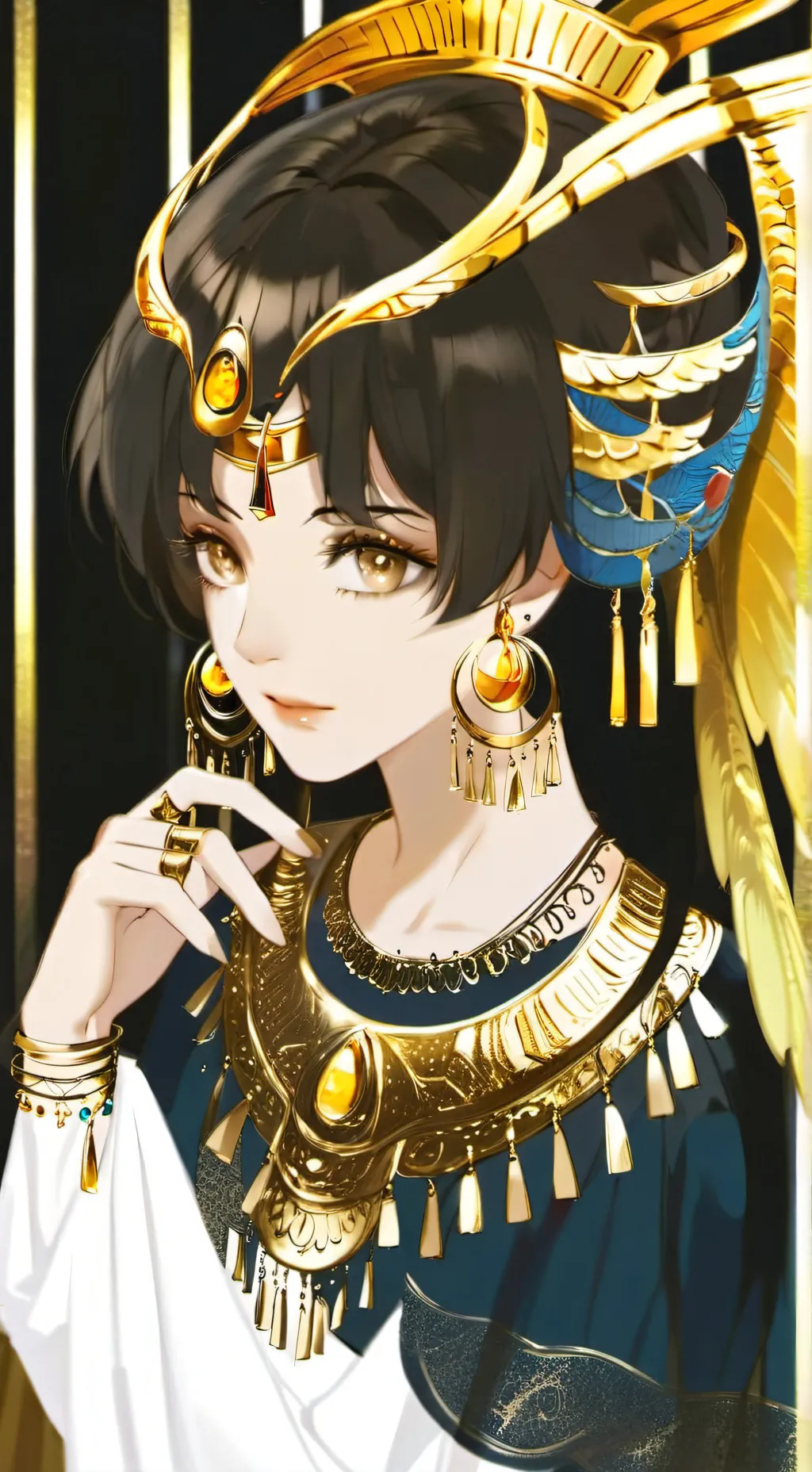 ai character: GoldenCheeseCookie background