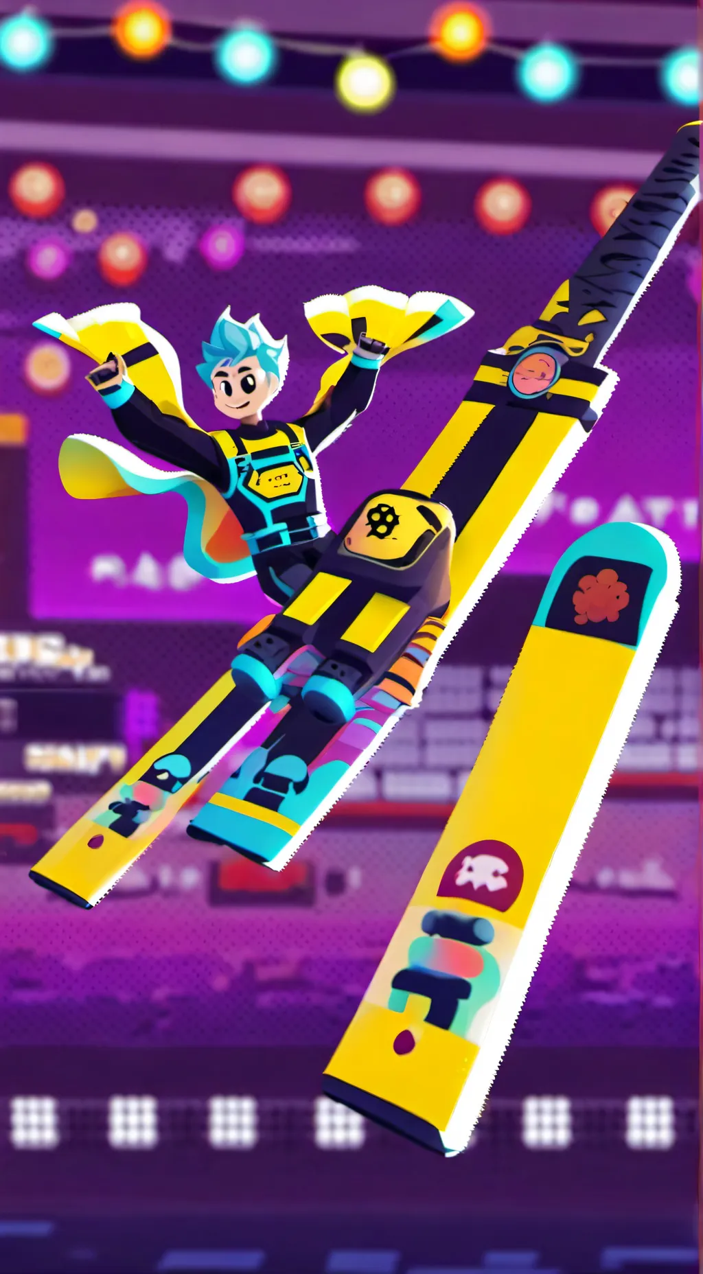 ai character: Velvet(fractured) background