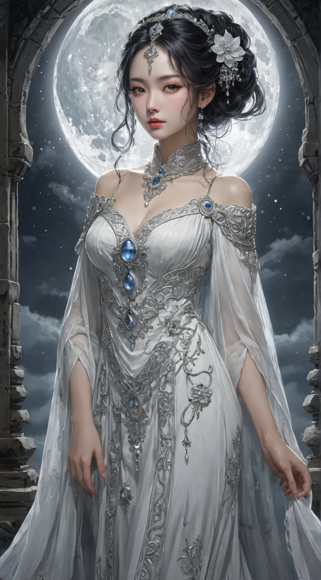 ai character: Selene background