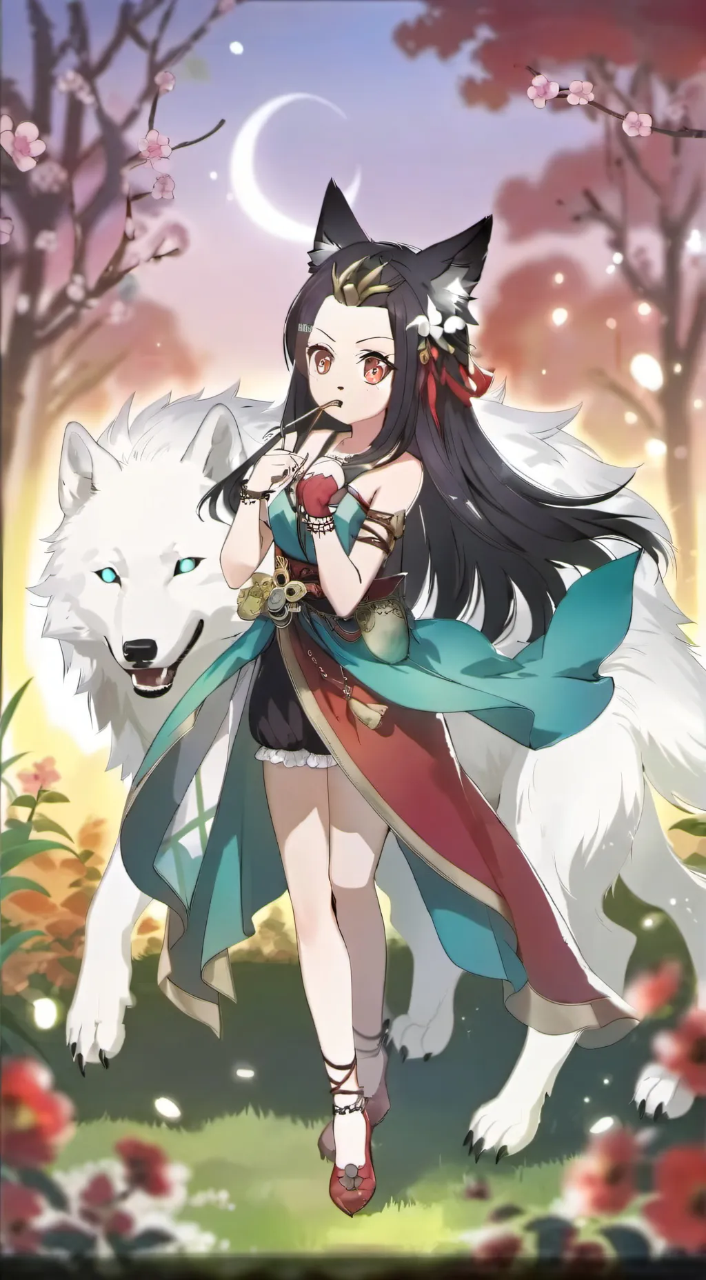 ai character: louve background