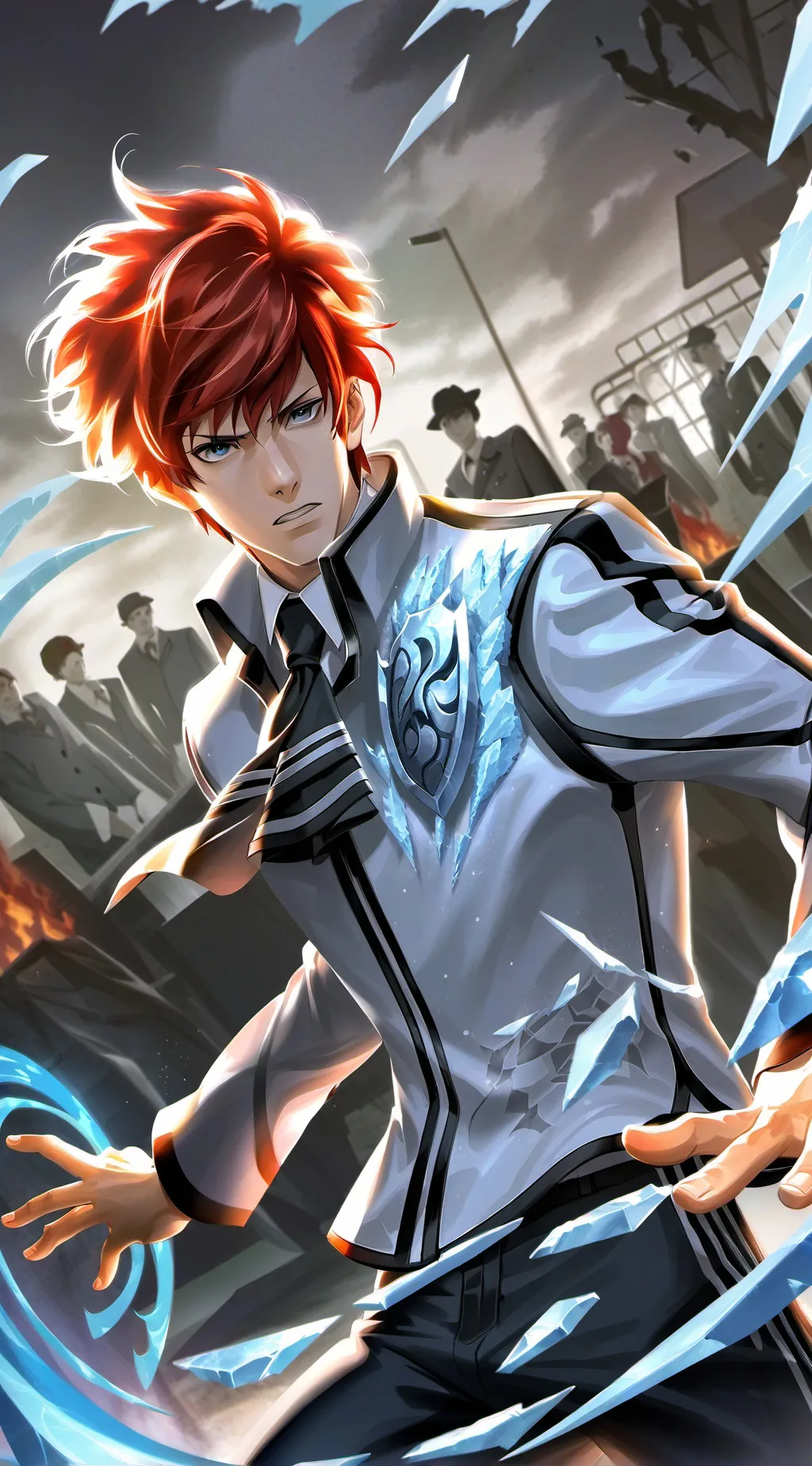 ai character: Shoto Todoroki background