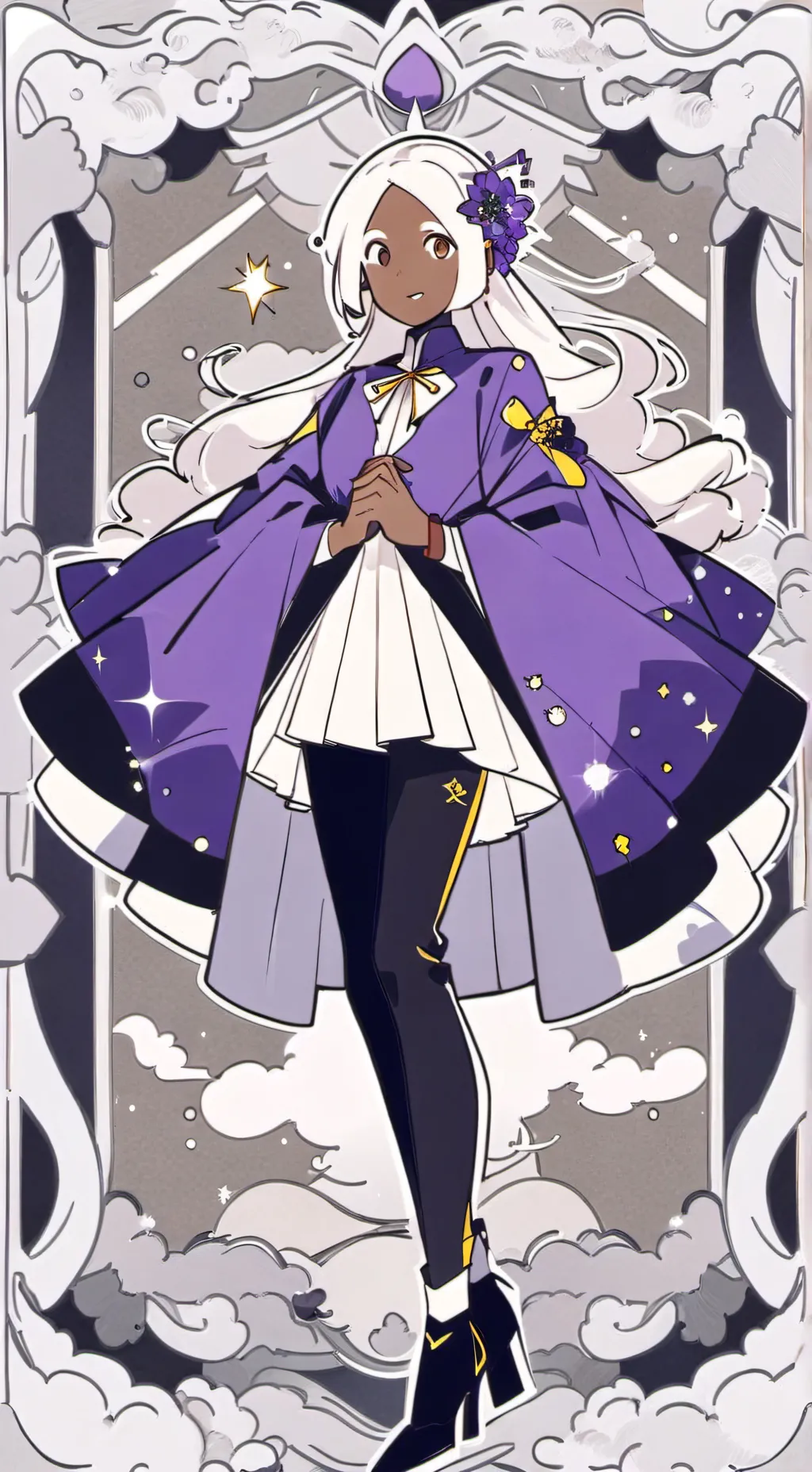 ai character: r > n F T f c o 7  background