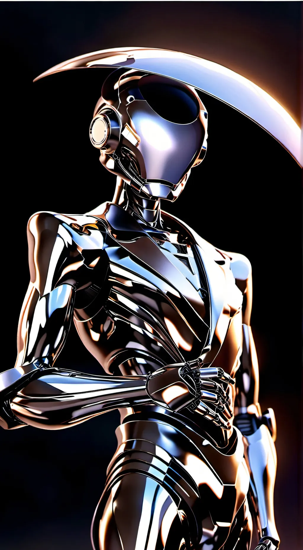 ai character: Human-like Robot. background