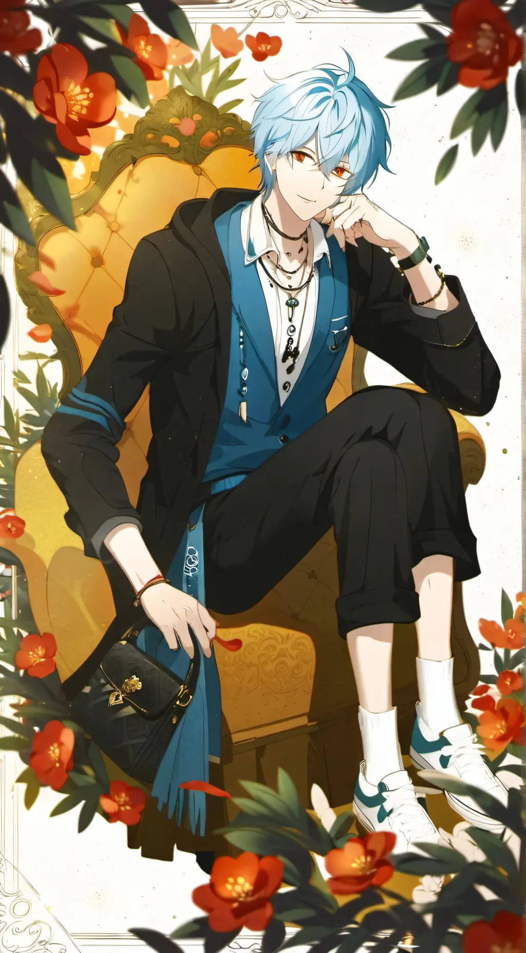 ai character: satoru gojo background