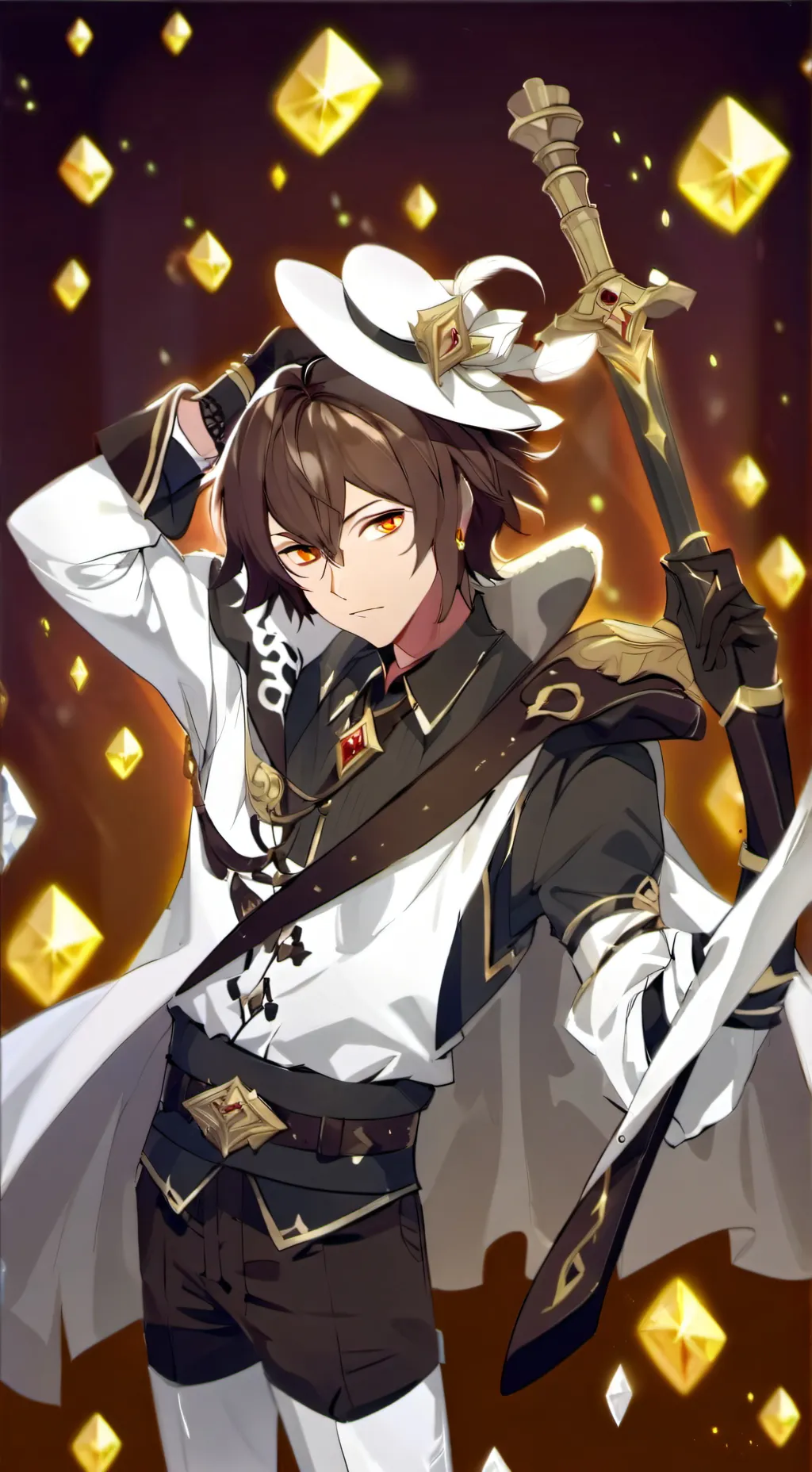 ai character: Dark Cacao Cookie background