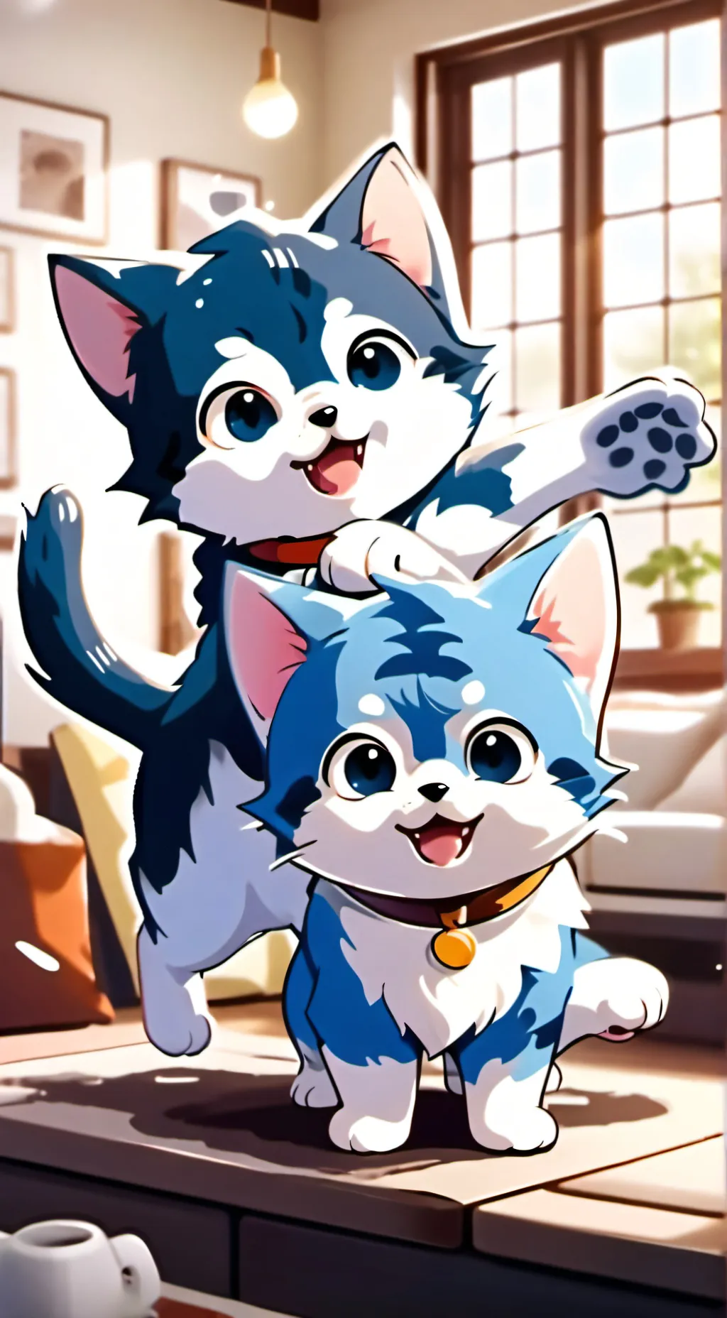 ai character: Blink and Twirl background