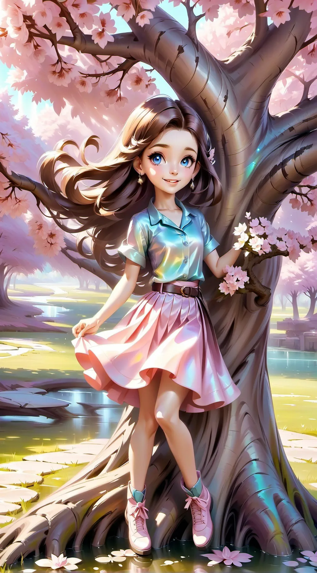 ai character: Maya Clair background