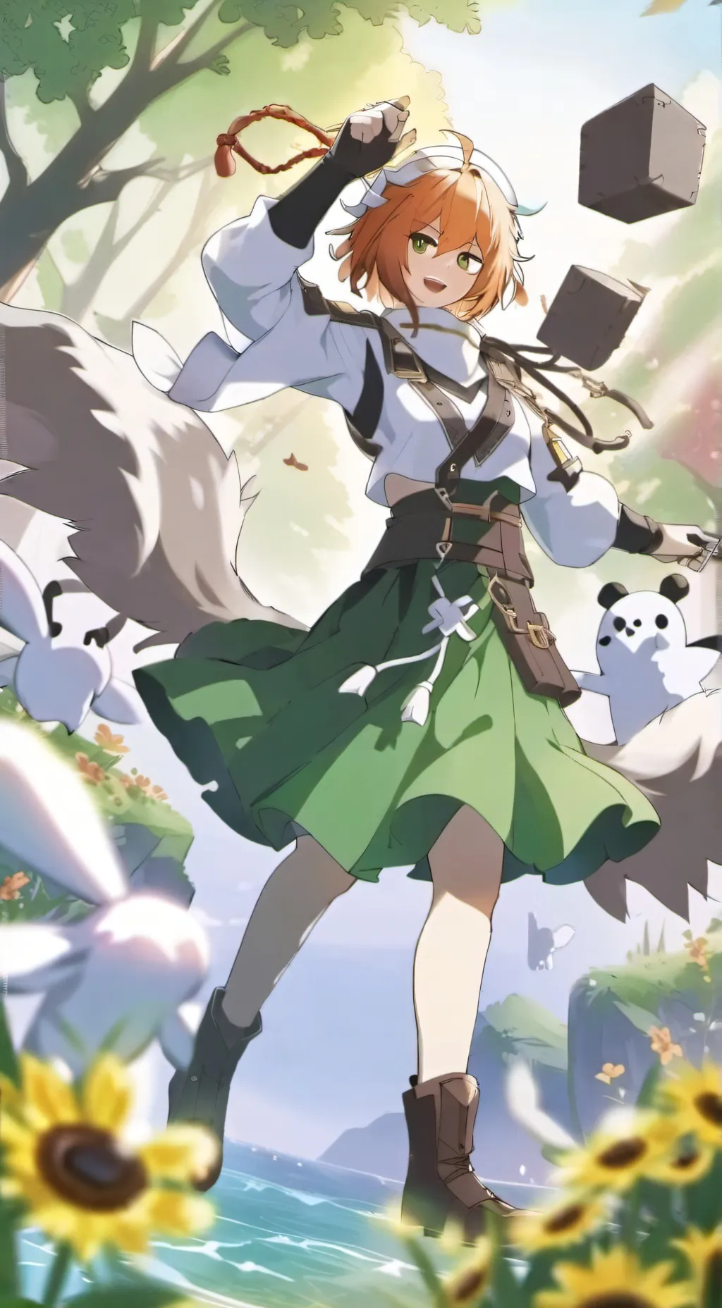 ai character: Minecraft  background