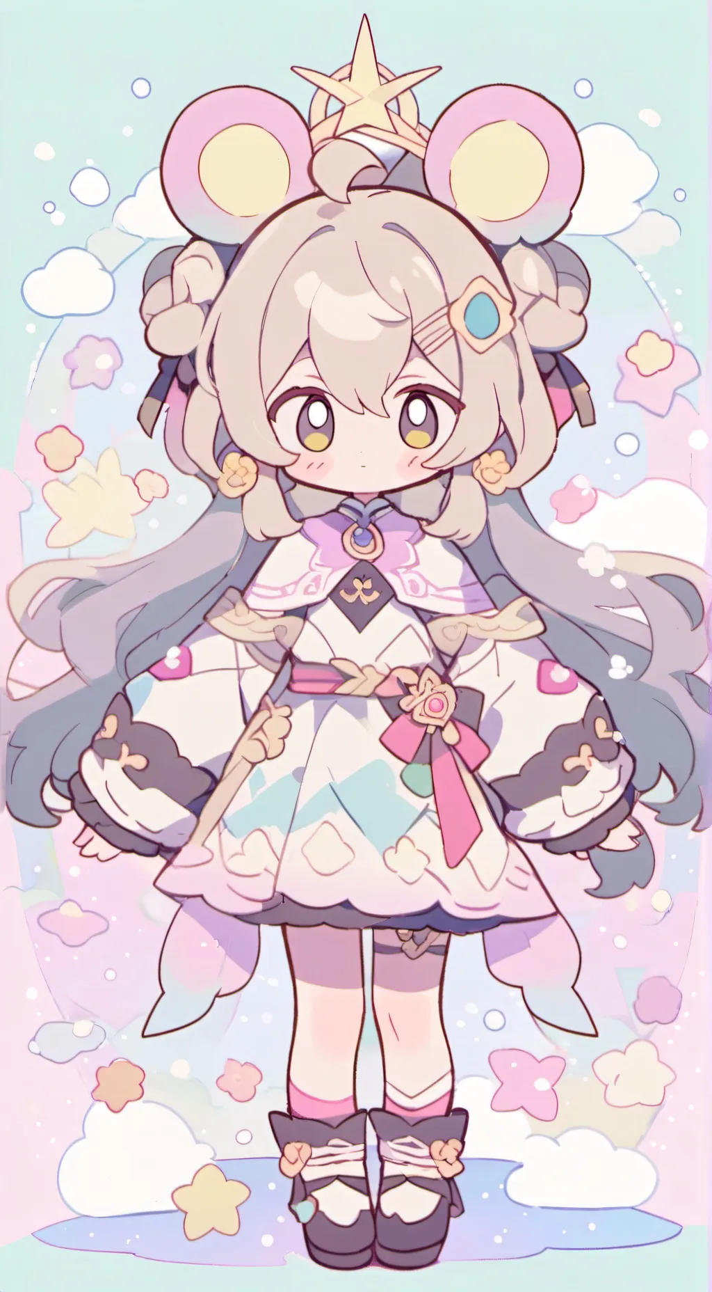 ai character: Cute Dresses shop background