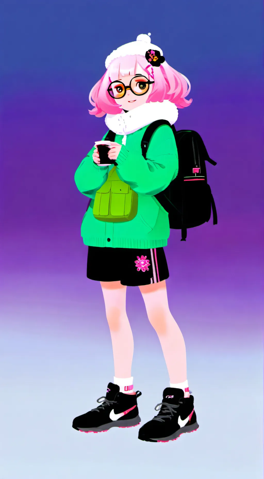 ai character: Pinkdaina background