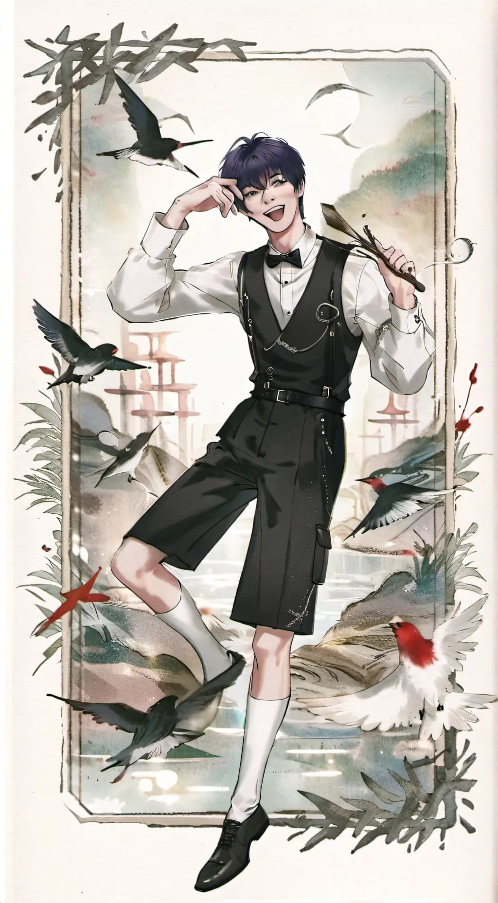 ai character: lee know  background