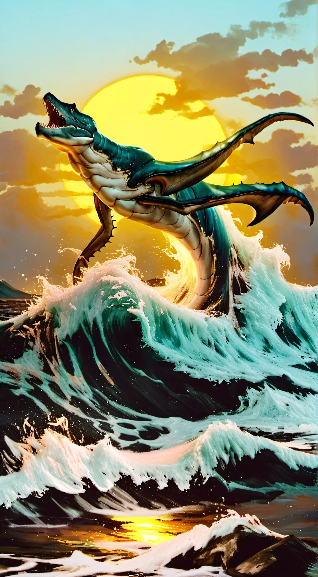 ai character: sea monster background