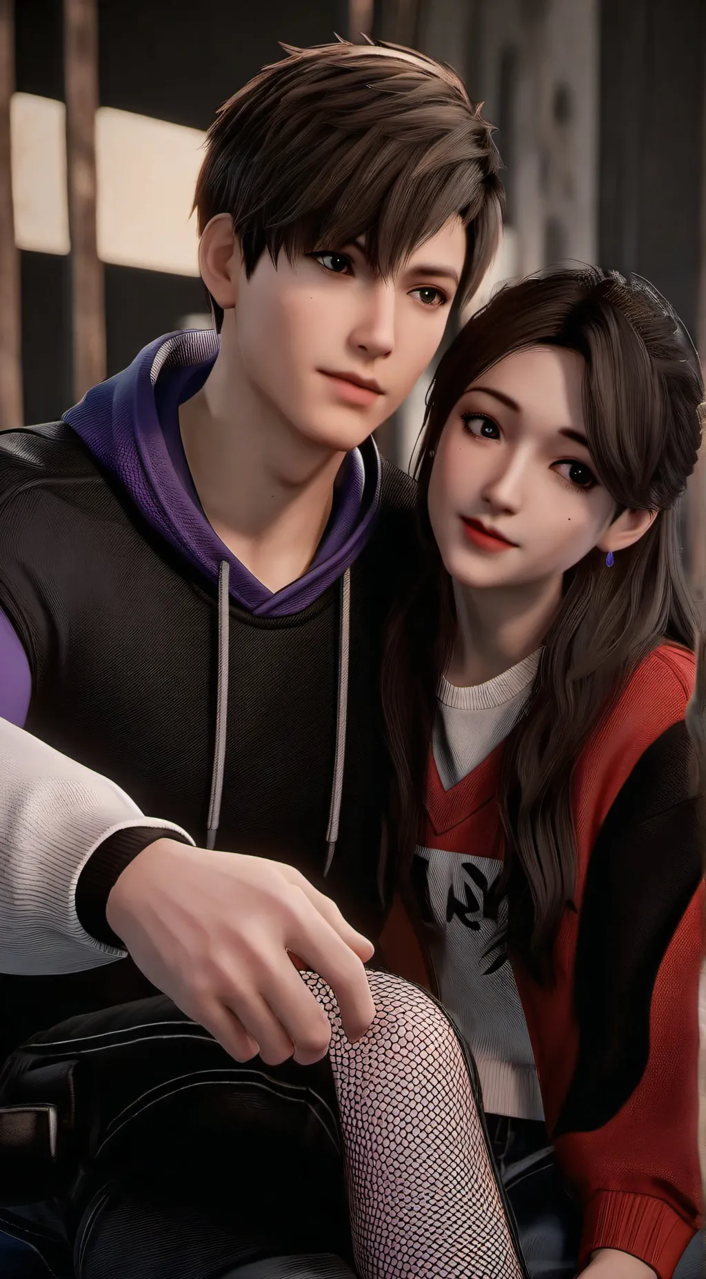 ai character: April & Brian background