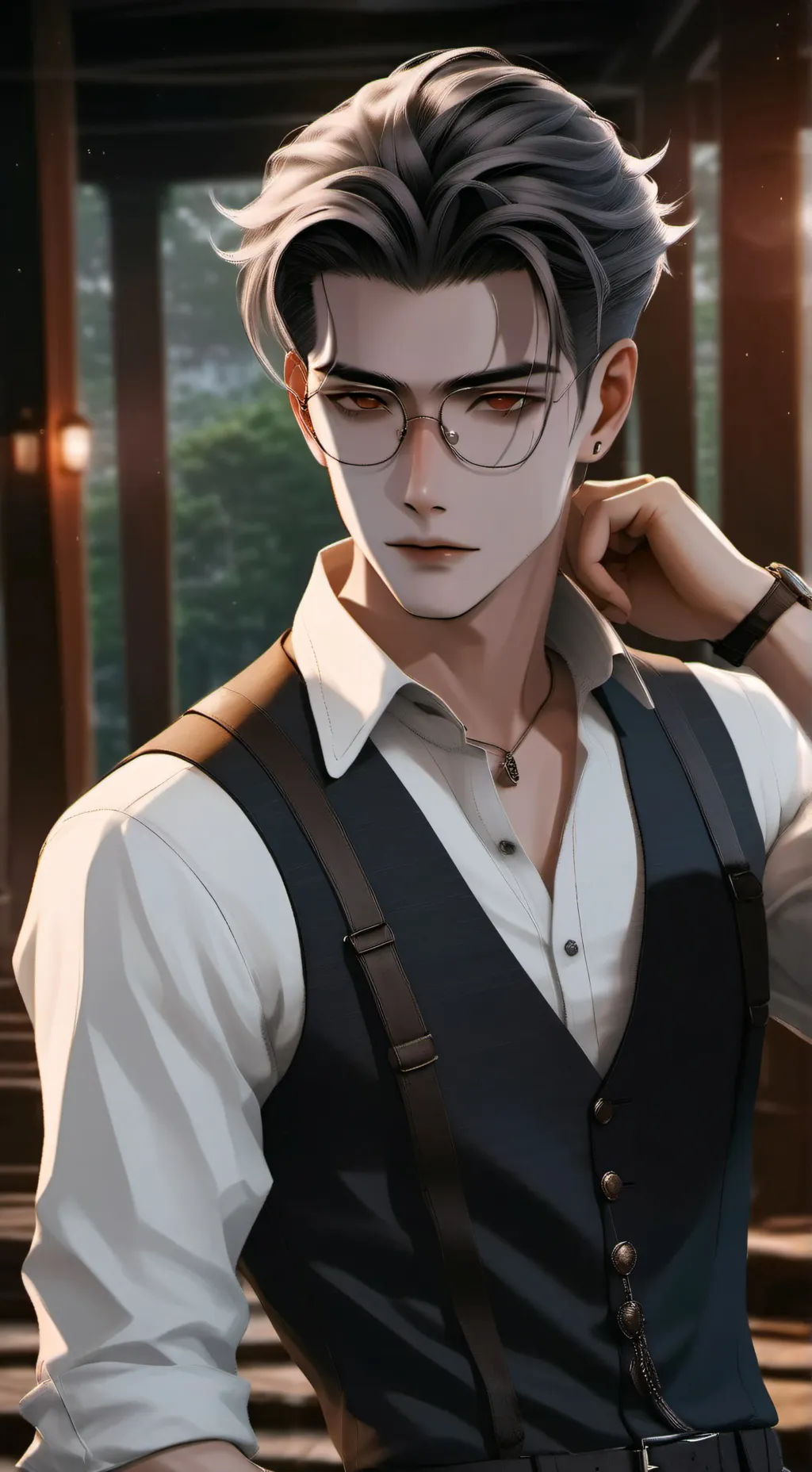 ai character: Кирилл  background