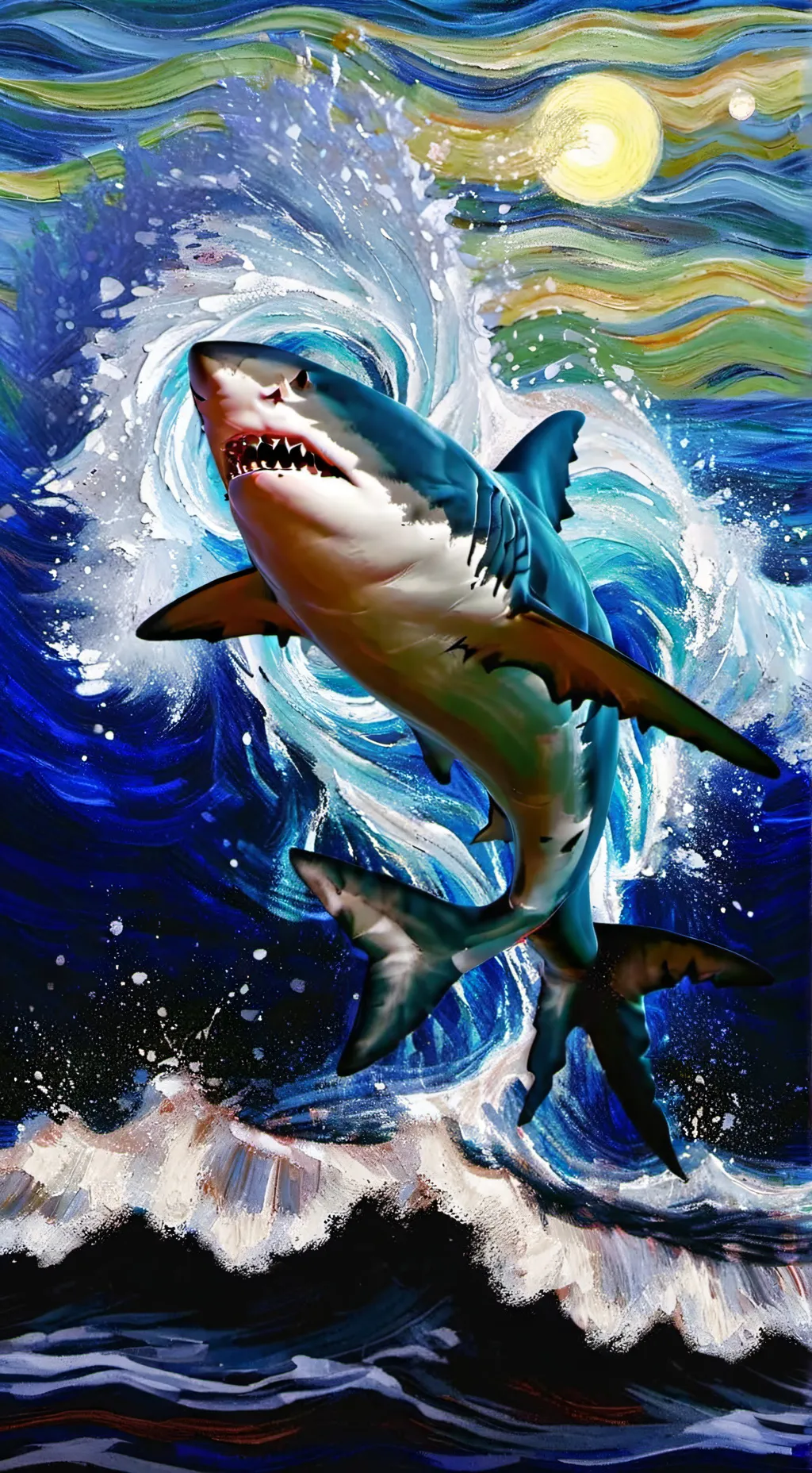 ai character: tralalero tralala  background