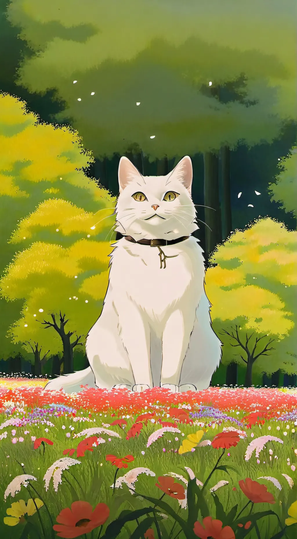 ai character: Пушинка♡🌸 background