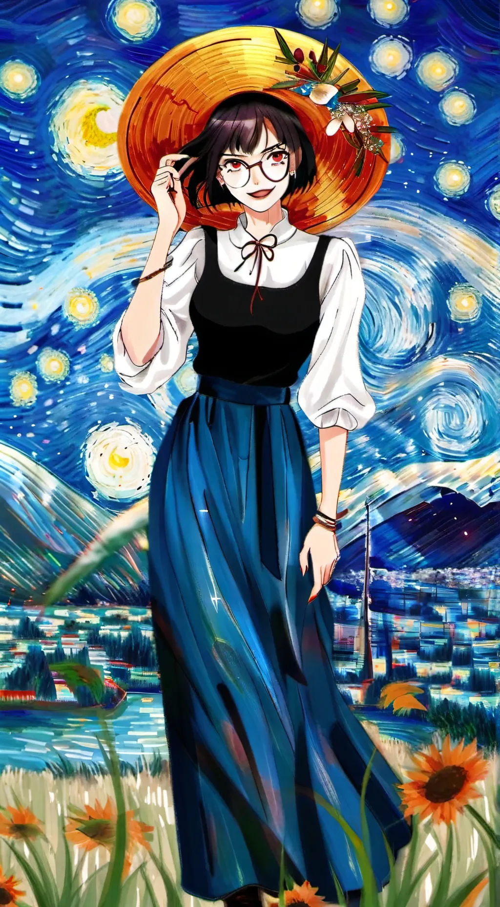 ai character: Ursula  background