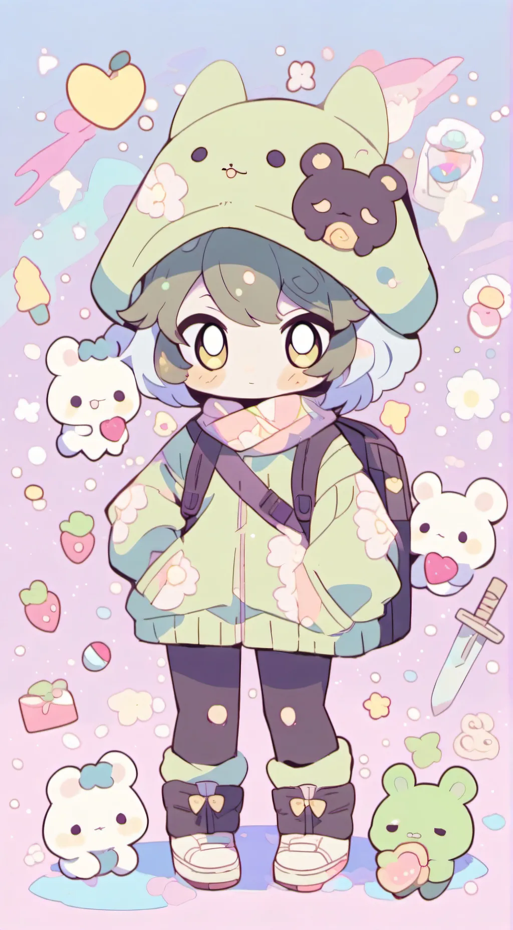 ai character: Vee Version 1 background