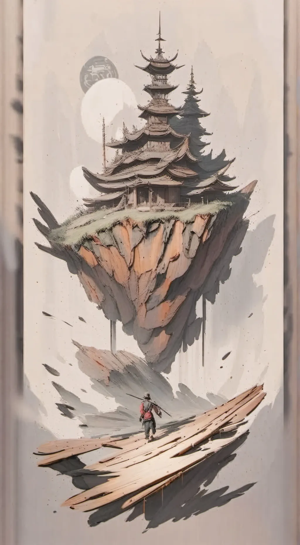 ai character: pico de madera background