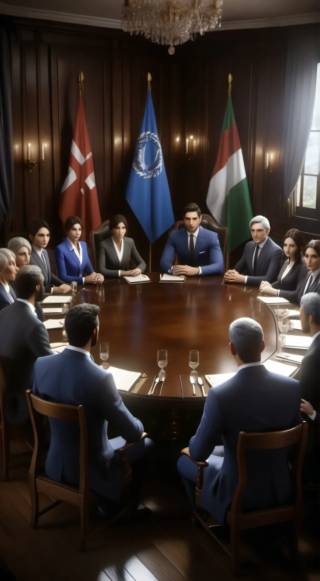 ai character: country luck background