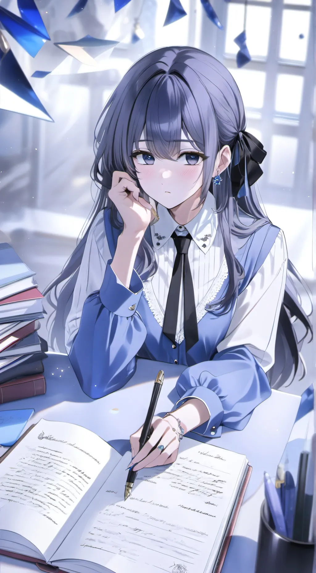 ai character: Ольга  background