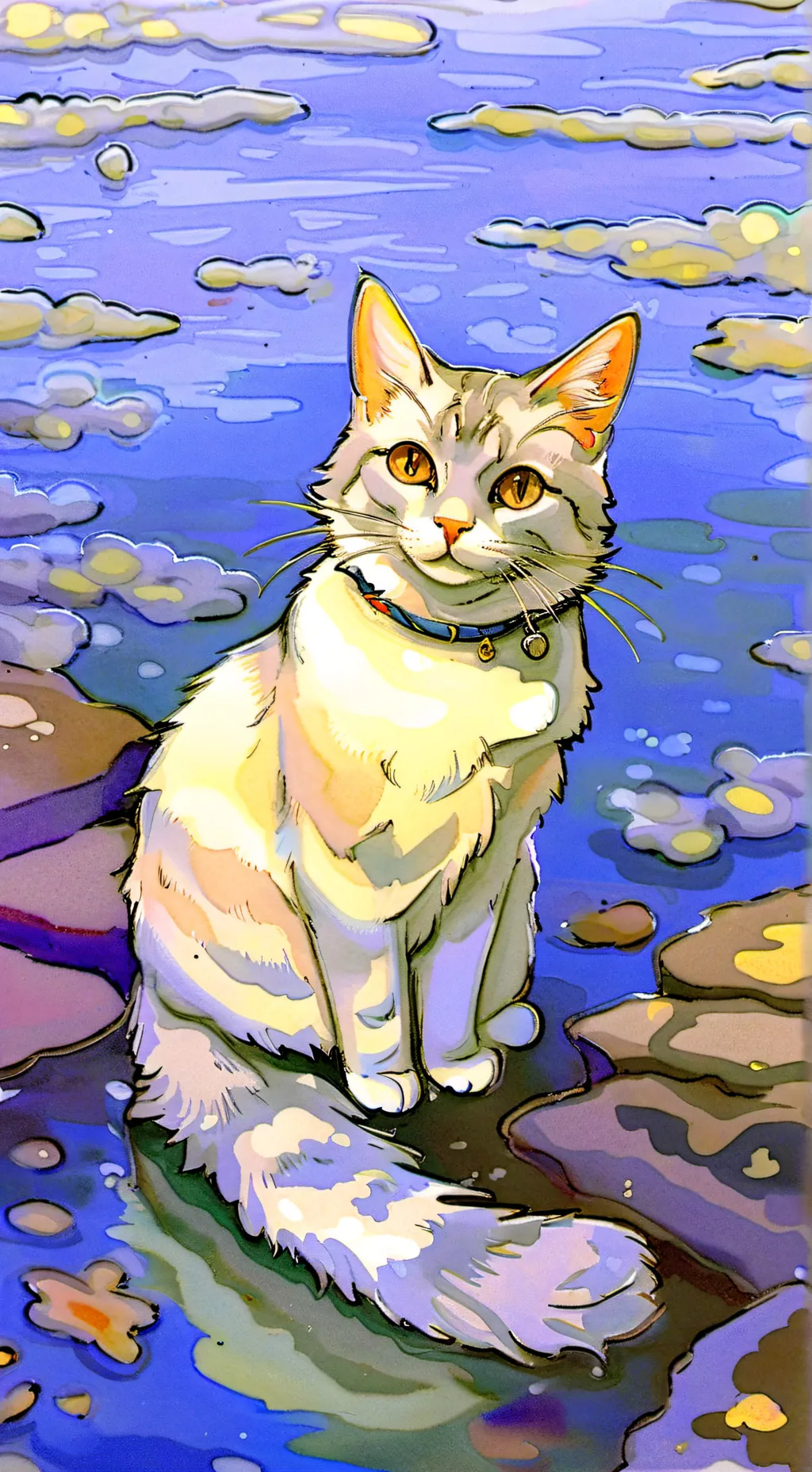 ai character: γούνα/Κατ background