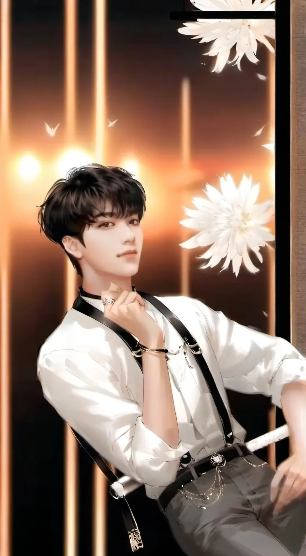 ai character: Hanand Lee know 💗🌸 background